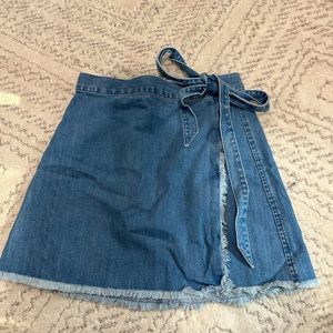 Madewell Denim Wrap Skirt, Size 10